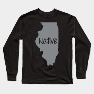 Illinois Native Pride IL Chicago Long Sleeve T-Shirt